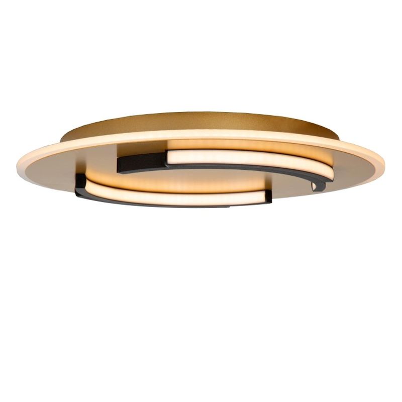 Lucide ANDREAS - Zapustené stropné svietidlo - Ø 39,6 cm - LED - 1x30W 2700K - Matt Gold / Mosadz